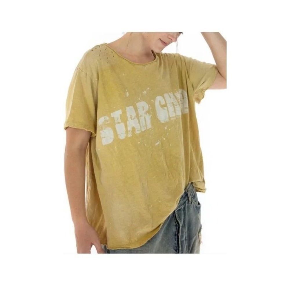 059-Magnolia Pearl Star Child Tee in Marigold colorway 100% cotton Sold out RARE
